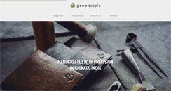 Desktop Screenshot of greenappleleather.com